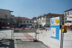 Die Sanierung von Tiefgarage und Rathausplatz kommt gut voran