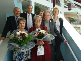 Annemarie Reichmeier und Dagmar Auner werden im Rathaus verabschiedet