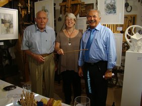 BÃ¼rgermeister Zeitler(r.) mit Gabi Wolf und Wolfgang Christoph).